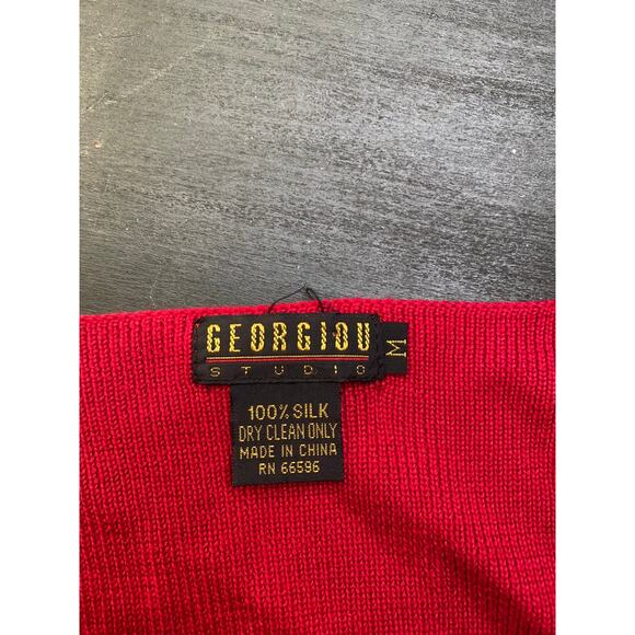 Silk Knit Tank Red - Picture 4 of 4